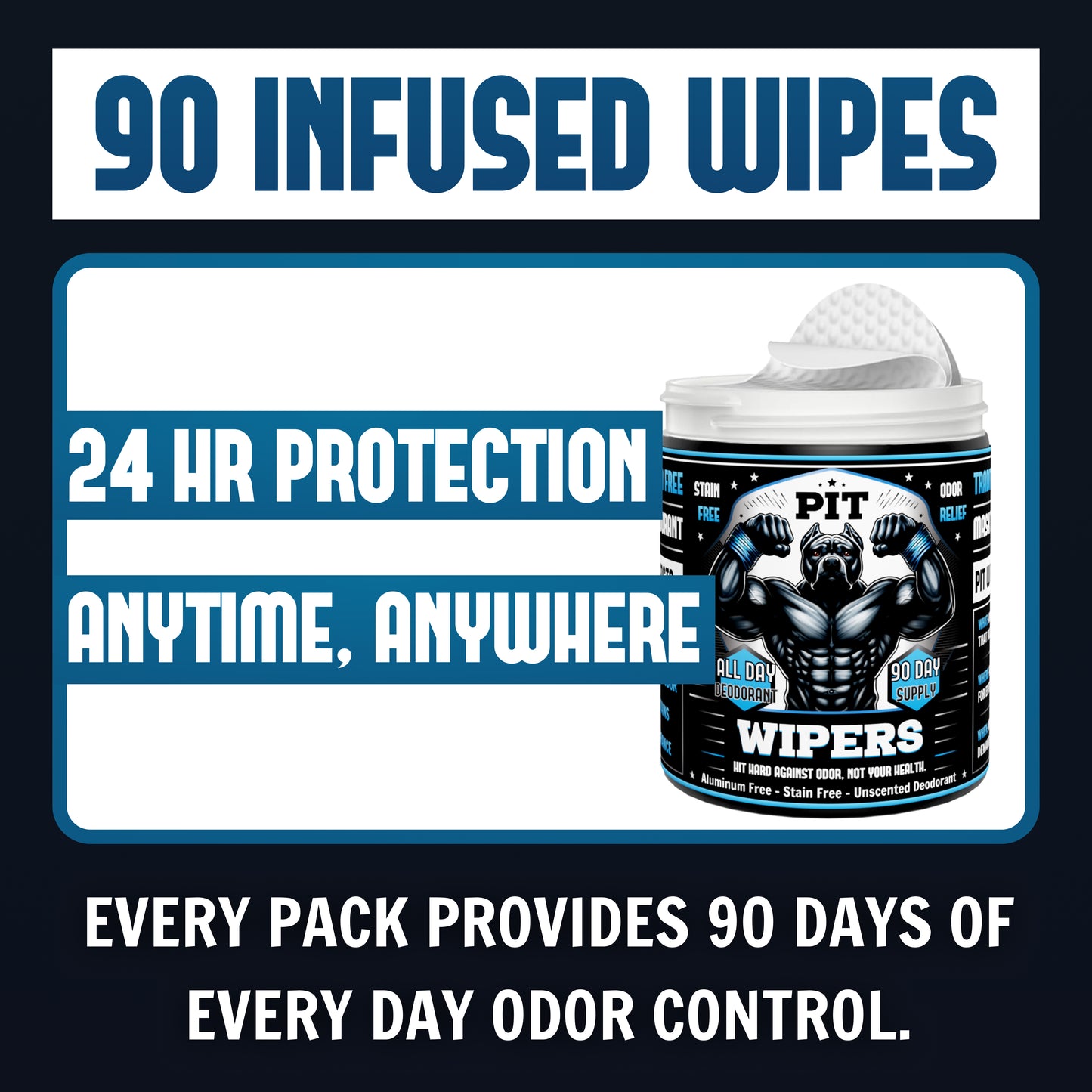 Pit Wipers: Aluminum-Free Armpit Deodorant Wipes